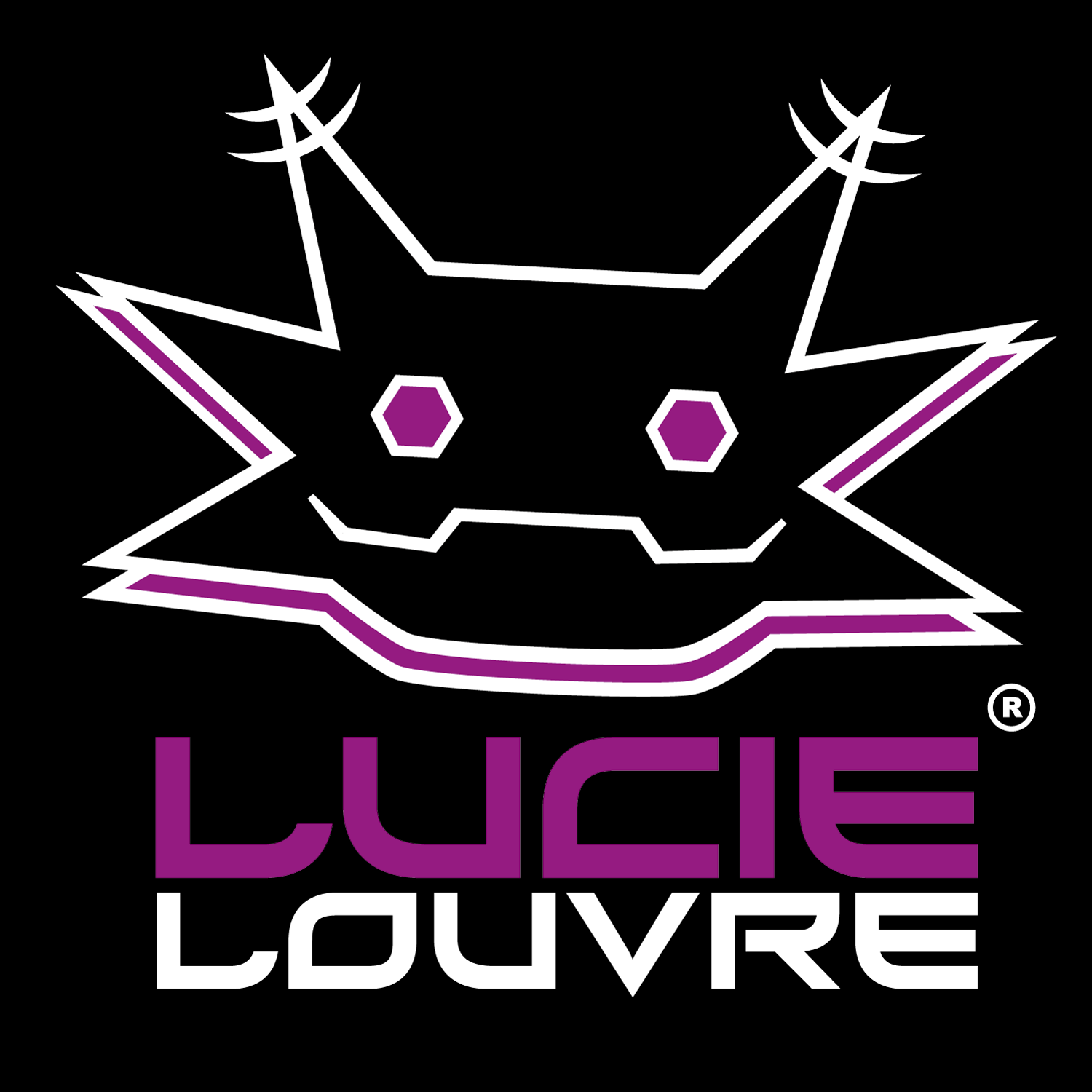 Lucie Louvre Logo Schwarz